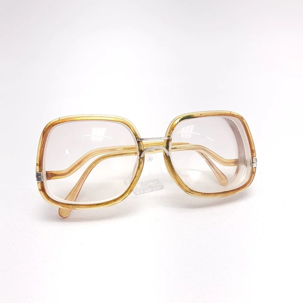 Vintage Drop Frame Glasses Gold Eyeglasses Mod 870 B‎ Frames Only 52-18-140